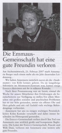 emaus artikel